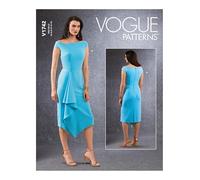 Vogue Patterns V1742A5 Patrons de robes pour femme Blanc Taille A5