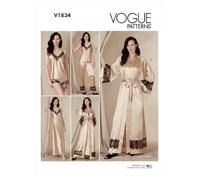 Vogue Patterns V1834B5 Patrons de vêtements de nuit en papier pour femme Tailles 36 à 44