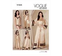Vogue Patterns V1834F5 Vêtements de nuit pour femme F5 (44-46-48-50-52)