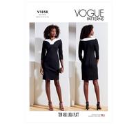 Vogue Patterns V1858B5 Patron de robe pour femme Taille 36 à 44