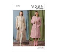 Vogue Patterns V1926B5 Manteau pour femme en deux longueurs avec col Variations B5 (36-38-40-42-44)