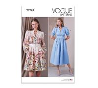 Vogue Patterns V1934Y5 Robe en deux longueurs pour femme Y5 (46-48-50-52-54)