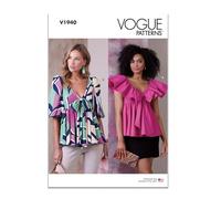 Vogue Patterns V1940A5 Haut pour femme A5 (34-36-38-40-42)