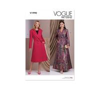 VOGUE PATTERNS V1990Y5 Manteaux pour femme Y5 (46-48-50-52-54)