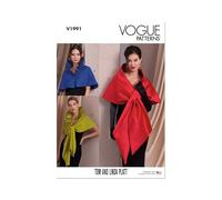 VOGUE PATTERNS V1991A Écharpe pour femme par Tom & Linda Platt A (S-M-L)