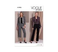 VOGUE PATTERNS V1993H5 Veste et pantalon pour femme H5 (34-38-40-42)