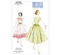 VOGUE PATTERNS V8789 Misses/Misses Petite Dress and Cummerbund, Size E5 (14-16-18-20-22) by