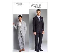 Vogue Patterns V8988 Patrons de Vestes et Pantalons pour Homme Multicolore Tailles 34 à 40