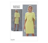 Vogue Patterns Vogue 1579 Patron de Robe pour Femme Taille 34-42 A5, Tissu, Multicolore, 20 x 0,5 x 25 cm