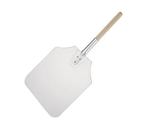 Vogue Pelleà pizza en aluminium avec manche en bois 31 x 36 cm