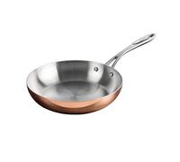 Vogue Poêle à frire Tri-paroi 24 cm CM679 – Aluminium/Acier inoxydable/Cuivre – Compatible induction