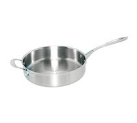 Vogue - Poêle à sauter triple paroi 28 cm/3,95 L, inox aluminium, Poêle compatible induction, Convient à toutes les surfaces de cuisson, Couvercle compatible : Y426 (vendu séparément), GG032