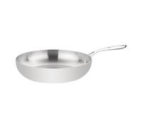 Vogue Poêle triple épaisseur en acier inoxydable et Aluminium, 28 cm/3,33 Litre, Compatible Toutes Plaques de Cuisson et Induction, Couvercle Vendu Séparément, Usage Professionnel et Domestique, Y321