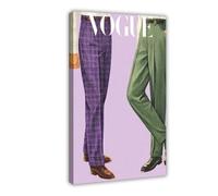 VOGUE Poster sur toile pour chambre à coucher, bureau, chambre, cadeau 40 x 60 cm