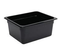 Vogue Récipient alimentaire 1/2 Gastronorm Noir 150 mm 8,8 l