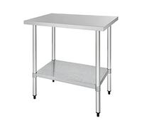 Vogue Table inox professionnelle Gamme 600 Sans rebords 900x600