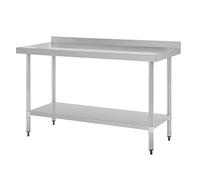 Vogue Table en acier inoxydable avec support 1500 mm