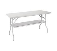 Vogue - Tablette inférieure Vogue pour table pliante en acier inoxydable - Plateau rectangulaire blanc pour pique-nique, banquet, restauration, événements en extérieur et en intérieur FR173