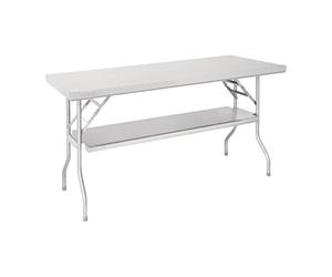 Vogue - Tablette inférieure Vogue pour table pliante en acier inoxydable - Plateau rectangulaire blanc pour pique-nique, banquet, restauration, événements en extérieur et en intérieur FR173