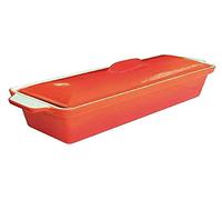 Vogue Terrine W456 orange 1,7 L émaillée 120×340×105 mm compatible avec fours et plaques induction