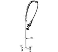 Vogue Unité de pré rinçage à colonne en acier inoxydable, dimensions : 1160 (H) x 390 (L) x 180 (P) mm, débit : 7 litres/min, distance entre les robinets de 180 mm, approuvé WRAS, CE985