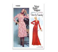 VOGUE V2000U5 Robe portefeuille DVF pour femme par Diane von Furstenberg Taille 44-46-48-50-52-54 Multicolore