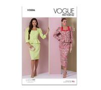 Vogue V2006B5 Robe deux pièces pour femme B5 (36-38-40-42-44)