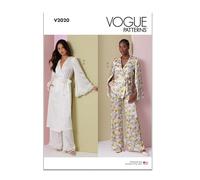 Vogue V2020B5 Haut, peignoir et pantalon pour femme B5 (36-38-40-42-44)