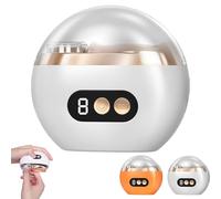 Voguehom Sunbowf Relaxrich Multi-Functional Electric Nail Trimmer, Voguehom New 3-in-1 Automatic Nail Trimmer, with Polishing, Electric Nail Clipper, 3 Speed Adjustable, Quiet (White)