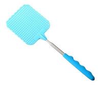 Vogueing Lot de 5 tapettes à mouches télescopiques extensibles en plastique pour mouches, moustiques, guêpes, ravageurs (bleu)