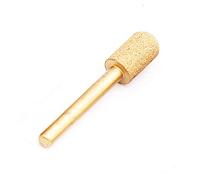 Vogueing Tool 6MM Tige de marbre de meulage Bord de meulage Bout Brasé Diamant Rotary Burr Sculpture Outil de Peeling pour Jade Pierre Béton Céramique Tête Ronde 16MM-46#