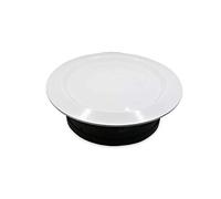 Vogueing Tool - Grille d'aération circulaire en plastique ABS - Blanc et noir - Pour usage domestique (disque de 75 mm)