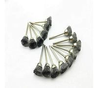 Vogueing Tool Lot de 15 brosses métalliques en acier pour polissage, outil rotatif, foret 3 modes