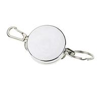 Vogueing Tool Lot de 5 porte-clés avec bobine rétractable en acier de 68 cm pour carte d'identité, clé et badge