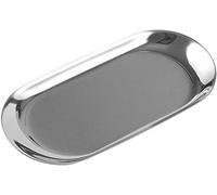 Vogueing Tool Plateau à bonbons, 1 pièce en acier inoxydable, ovale, pour snack/fruits/bougies/clés/cosmétiques/bijoux (petit)