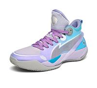 Voguerra Chaussures de Basket-Ball durables, Confortables et Respirantes, antidérapantes et résistantes à l'usure, for dynamiser Votre Parcours de Basket-Ball Fans de Basketball(Purple,39 EU)