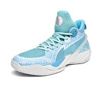 Voguerra Chaussures de Basket-Ball durables, Confortables et Respirantes, antidérapantes et résistantes à l'usure, for dynamiser Votre Parcours de Basket-Ball Fans de Basketball(Blue,38 EU)