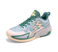 Voguerra Chaussures de Basket-Ball Lumineuses for Hommes, résistantes à l'usure et antidérapantes Fans de Basketball(Green-,36 EU)