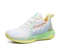 Voguerra Chaussures de Basket-Ball Lumineuses for Hommes, résistantes à l'usure et antidérapantes Fans de Basketball(Yellow,41 EU)