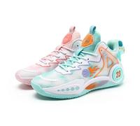 Voguerra Chaussures de Basket-Ball Montantes for Hommes, Chaussures de Sport Tendance à Motif Graffiti Fans de Basketball(Two Color,37 EU)