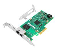 Vogzone Adaptateur serveur Ethernet Gigabit pour Intel I350-T2 Dual RJ45 Port PCI Express (PCIe x4) Carte réseau GbE avec puce Intel I350AM2
