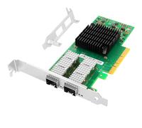 Vogzone Carte réseau 25 GbE pour Mellanox MCX4121A-ACAT, PCIe 3.0 x8 25 Go Ethernet NIC avec chipset Mellanox ConnectX-4 Lx, double carte réseau SFP28 prise en charge RDMA