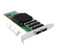 Vogzone Carte réseau intelligente Ethernet 200 Go avec puce Mellanox ConnectX-6 Dx, PCIe 4.0 x16 avec 200 Go Infiniband QSFP56 x 2, comparé à NVIDIA Mellanox MCX653106A-HDAT-SP InfiniBand/VPI Carte