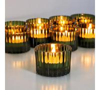 Vohocandle Lot de 24 photophores Verts