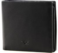 VOI Portefeuille en cuir Tobi Porte-monnaie en cuir noir
