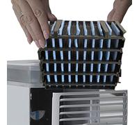 Voiakiu 2 mini filtres refroidissement à air, élément rechange pour filtre ventilateur climatisation, élément filtre rechange Safe Air Cooler Fan