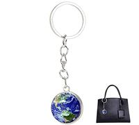 Voiakiu Accessoire Porte-clés planète - Creative Porte-clés du système Solaire pour Les Femmes,Lueur dans Le Noir Porte-clés Globe terrestre Porte-clés Pendentif Hommes Femmes