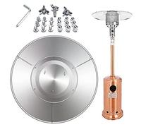 Voiakiu Bouclier réflecteur pour Chauffe-terrasse extérieur | pièces Rechange en Aluminium,Bouclier réflecteur Chauffage terrasse pour Chauffage Rond au Propane