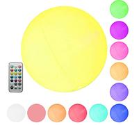 Voiakiu Boule Lumineuse Flottante 13 Couleurs | Ballon Gonflable Jumbo Illuminé avec Télécomman| décoration fête pour Jouet Piscine Cour Plage