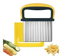 Voiakiu Coupe-légumes froissés,Couteaux ondulés pour légumes | Trancheuse Hachoir en Acier Inoxydable pour Frites, légumes, légumes